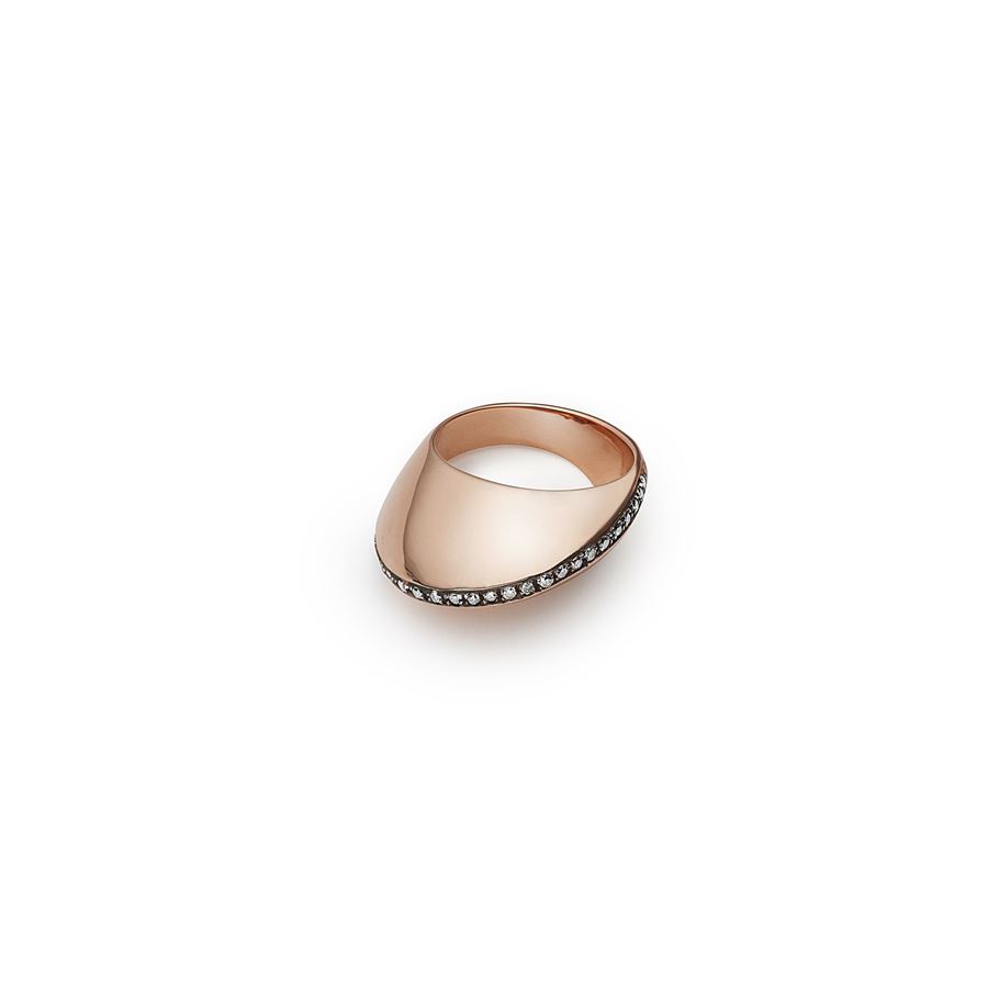Anello 'aereo' oro rosa AURUM | AN AEREOAU9R DIAM CHMP